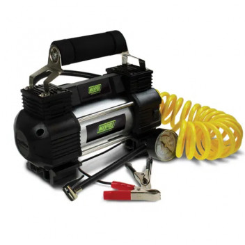 Air Compressor - 12v Metal Case Heavy duty Analogue With Led