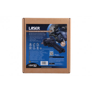 LASER Aluminium Bodied Mini Impact Wrench 1/2D - 50th Anniv"