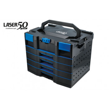 LASER Premium Stackable 4 Drawer Storage System with Top Box