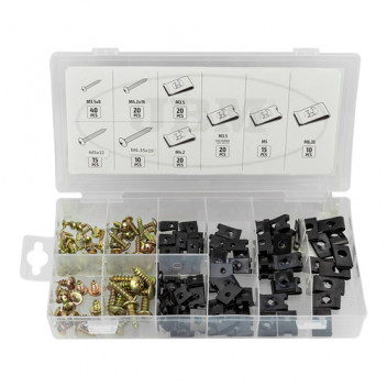 U-CLIP AND SCREW ASSORTMENT 170PCS