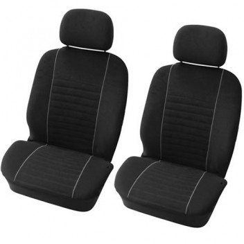 Seatcover front set 4pcs `Velours` black / grey ALT (SC6/F)
