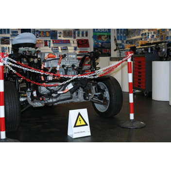 LASER HIGH VOLTAGE SIGN DOUBLE SIDED