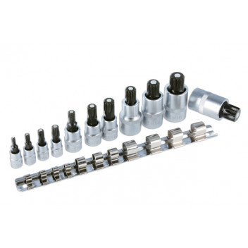 LASER Magnetic Spline Bit Set 11pc