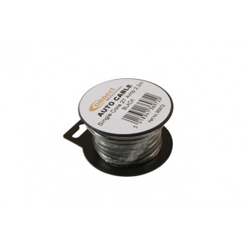 CONNECT Mini Reel Automotive Cable 27 Amp Black 2.2m