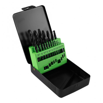 METRIC HSS 4241 TWIST DRILL SET 1-13MM BLACK