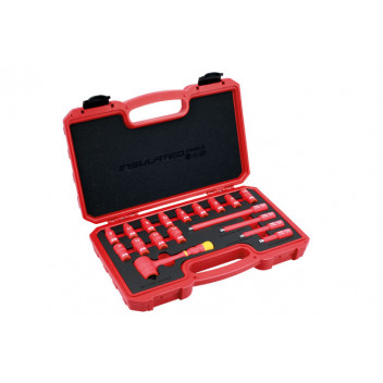 LASER Insulated Socket Set 1/4D 18pc"