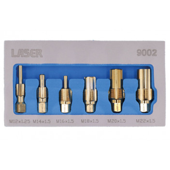 LASER Exhaust Sensor Thread Chaser Set 6pc