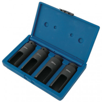 LASER Diesel Injector Nozzle Sockets 1/2D 4pc"