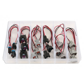 CONNECT Assorted Delphi & Denso Injector Connector  Kit - 18