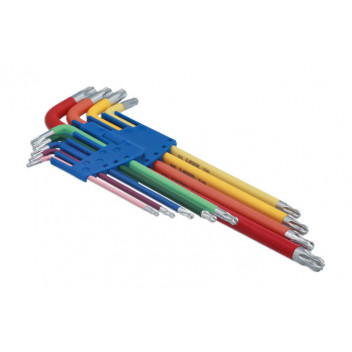 LASER Colour Coded Star Key Set - Ball End 9pc