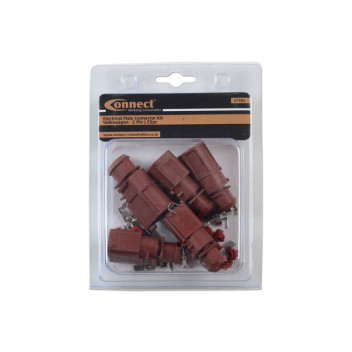 CONNECT VW Electrical Male Connector 4.8mm 2 Pin Kit 25 Piec