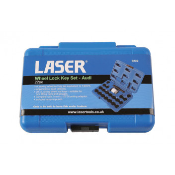 LASER Wheel Nut Key Set -  Audi 22pc