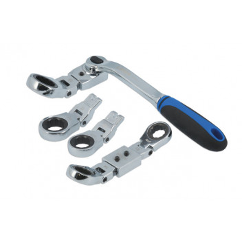 LASER Multi Head Ratchet Ring Spanner Set