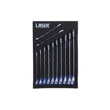 LASER Combination Spanner Set 12pc Metric