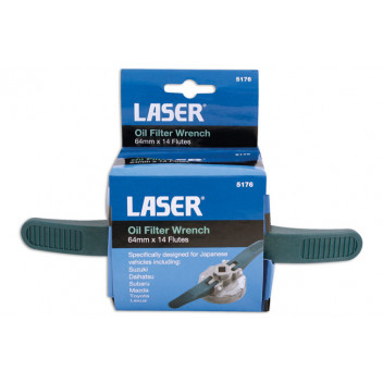 LASER Oil Filter Wrench - 64mm x 14 Flutes