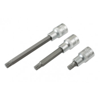 LASER Spline Socket Bit Set 1/2D 26pc"