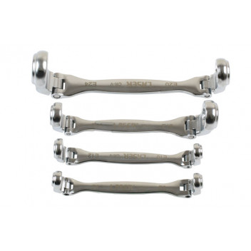LASER Double Flexible Star Wrench Set 4pc