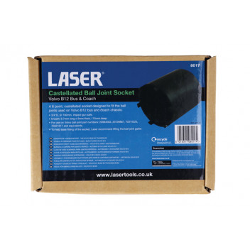 LASER Castellated Ball Joint Socket - for Volvo B12 Bus & Co