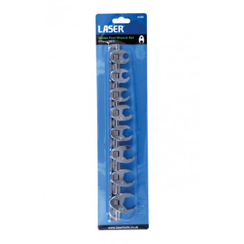 LASER Crows Foot Wrench Set 8pc
