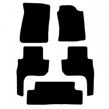 Rubber Mat Set TOYOTA Landcruiser (98-02) 7 seeater