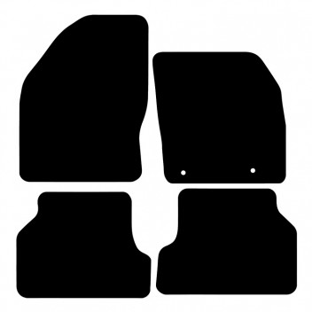 Carpet Mat Set FORD FOCUS MK2 05>11  (4 PIECE + 2 CLI