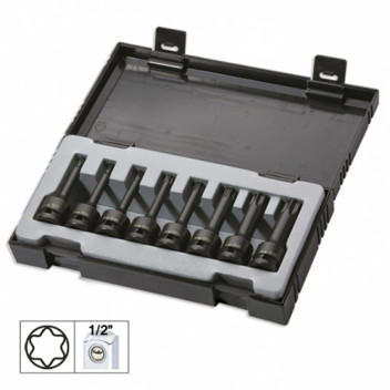 8 Piece Set Of 1/2 Torx Impact Socket Bits"
