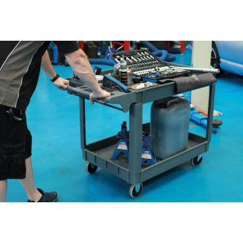 LASER Large Workshop Utility Cart, Twin Level