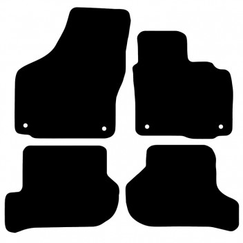 Carpet Mat Set VW GOLF MK 5 R32 OVAL CLIPS