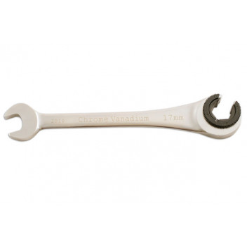 LASER Ratchet Flare Nut Wrench 17mm