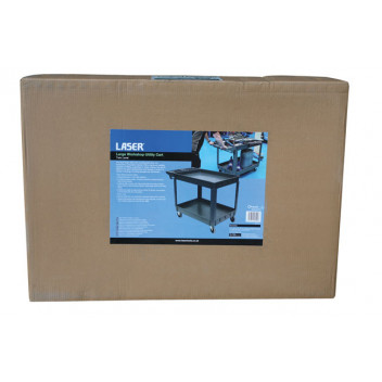 LASER Large Workshop Utility Cart, Twin Level