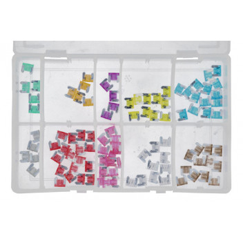 CONNECT Assorted Low Profile Mini Blade Fuses Box (100)