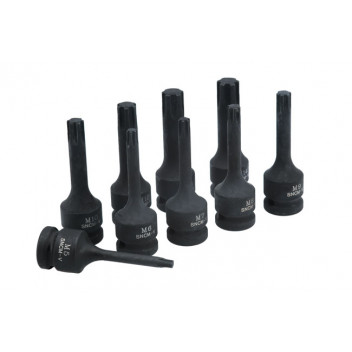 LASER Impact Ribe Socket Bit Set 1/2  D9PC"
