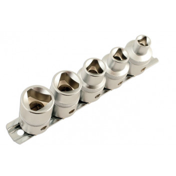 LASER Triangular Socket Set 1/2D 5pc"