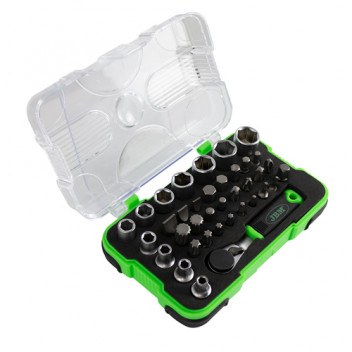 38 Pcs Tool Case With 1/4 Mini Ratchet"