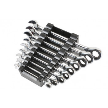 LASER Ratchet Ring Spanner Set AF 9pc