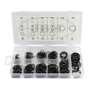 External Snap Ring Assortment 300Pcs