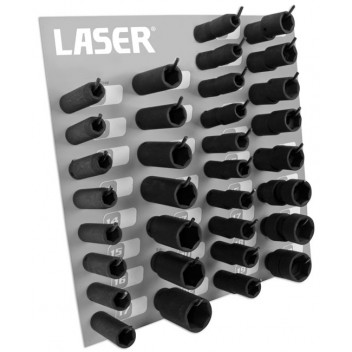 LASER Complete Socket Rack 1/2D Air Impact"