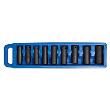 LASER Deep Socket Set Air Impact Metric 1/2D 9pc"