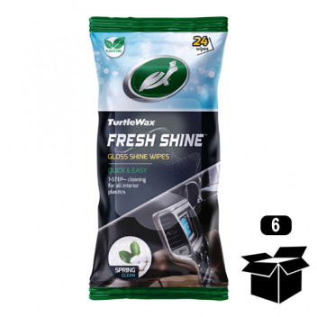 Turtlewax Gloss Dashboard Wipes 24pk Spring Clean