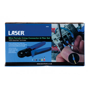 LASER Wire Ferrule Crimp Connector & Plier Set