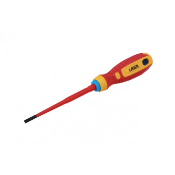 LASER Flat Insulated Screwdriver 4.0 x 100mm