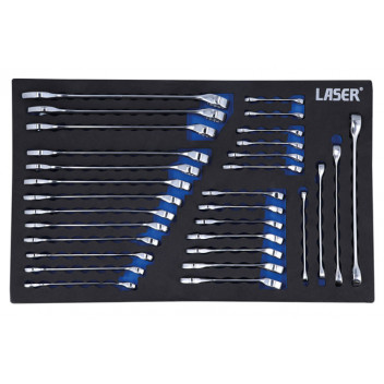 LASER Metric/Stubby/Star Spanner Set 30pc