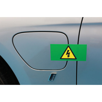 LASER High Voltage Self-Adhesive Label 150 x 75mm 12pc