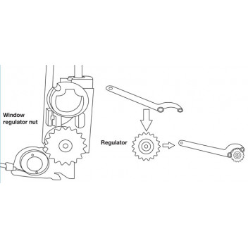 LASER Window Wrench - BMW