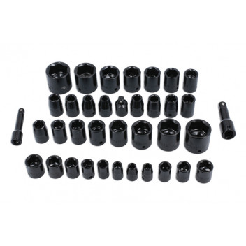 LASER Socket Set Impact 3/8D & 1/2"D 37pc"
