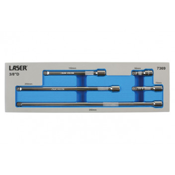LASER Extension Bar Set 5pc 3/8D"