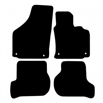 Carpet Mat Set VW GOLF MK5 2004>2007 (4 PIECE + 4 roun