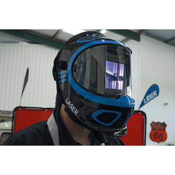 LASER Auto Darkening Welding Helmet with Respirator