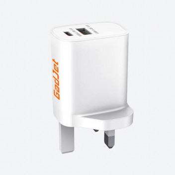 Gadjet Plug Type C & USB Wall Charger