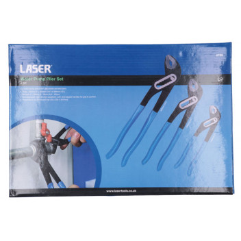 LASER Water Pump Plier Set 3Pc